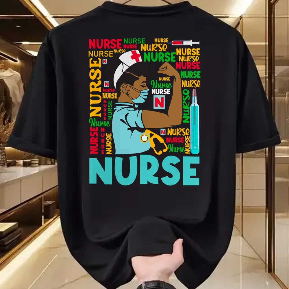 Funny Nurse Shirt, Nurse Unisex T-Shirt/Hoodie/Sweatshirt HLT00 - Womens Dy Black Nurse 2020 Costume Black History Month Gifts T-Shirt