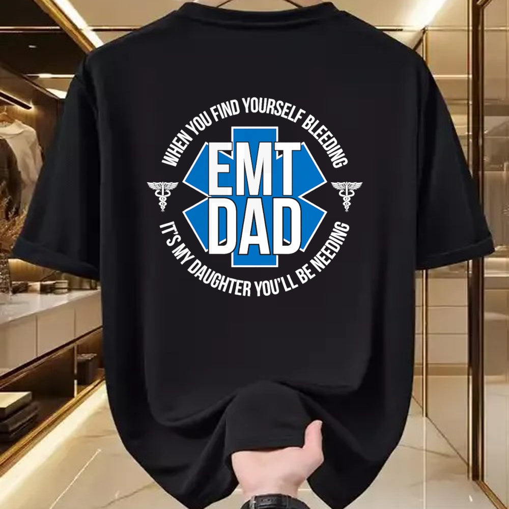 Gift for Dad Shirt, Funny Dad Unisex T-Shirt/Hoodie/Sweatshirt HLT00 – EMT Father Proud Emergency Medical Technician Dad T-Shirt