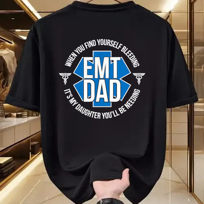 Gift for Dad Shirt, Funny Dad Unisex T-Shirt/Hoodie/Sweatshirt HLT00 – EMT Father Proud Emergency Medical Technician Dad T-Shirt