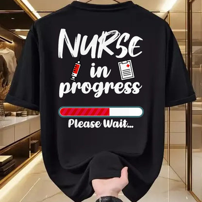 Funny Nurse Shirt, Nurse Unisex T-Shirt/Hoodie/Sweatshirt HLT00 - Nurse In Progress Loading Funny Nursing School T-Shirt