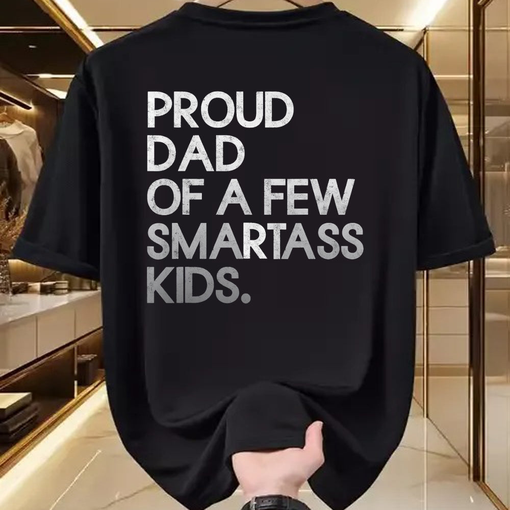 Gift for Dad Shirt, Funny Dad Unisex T-Shirt/Hoodie/Sweatshirt HLT00 – Proud Father of a Few Smartass Kids Father_s Day Dad Jokes T-Shirt