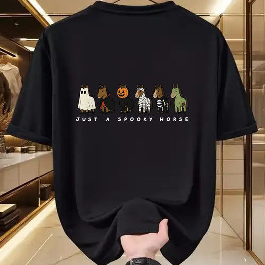Best Horse Lover Shirt , Funny Horse UnisexT-Shirt/Hoodie/Sweatshirt HLT00 - Cute Funny Just A Spooky Horse Ghost Monsters Halloween T-Shirt