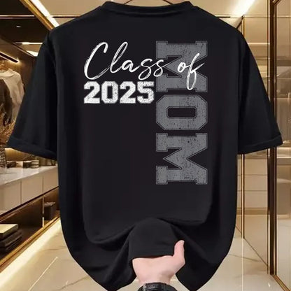 Gift for Mom Shirt, Funny Mom Unisex T-Shirt/Hoodie/Sweatshirt HLT00 - Mom Senior 2025 Proud Mom of a Class of 2025 Graduate Mother T-Shirt