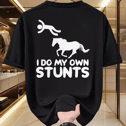 Best Horse Lover Shirt , Funny Horse UnisexT-Shirt/Hoodie/Sweatshirt HLT00 - I Do My Own Stunts Horse Rider Equestrian Horseback Riding T-Shirt