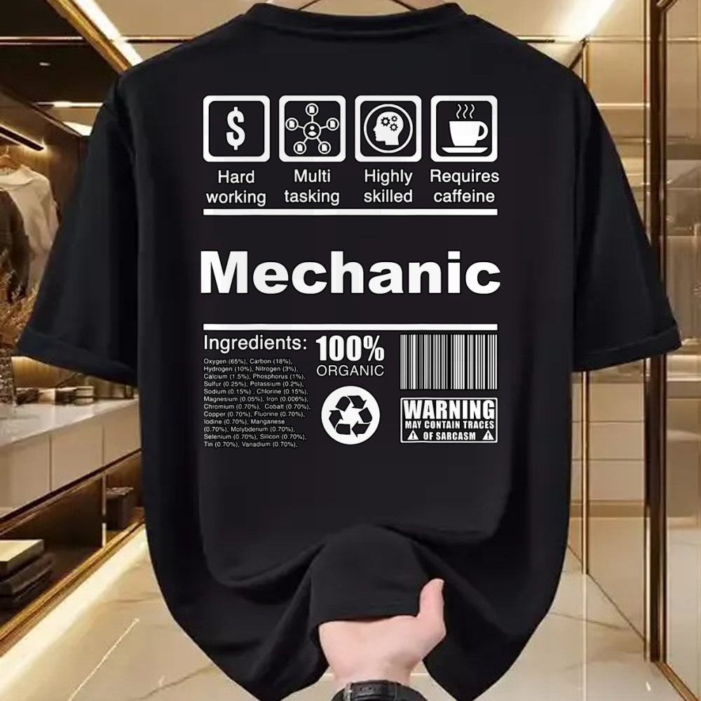 Best Mechanic Life Shirt, Funny Mechanic UnisexT-Shirt/Hoodie/Sweatshirt HLT00 - Mechanic Funny Nutritional Facts - For Mechanics T-Shirt