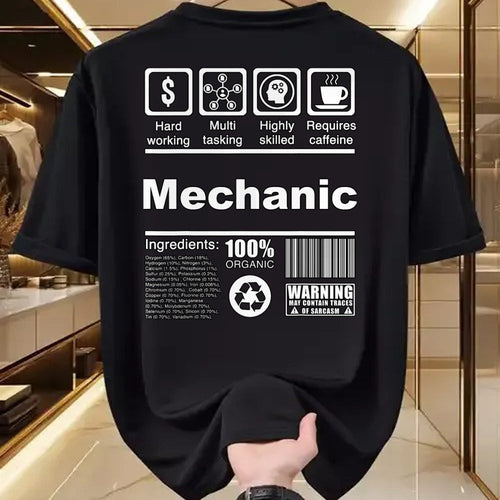 Best Mechanic Life Shirt, Funny Mechanic UnisexT-Shirt/Hoodie/Sweatshirt HLT00 - Mechanic Funny Nutritional Facts - For Mechanics T-Shirt