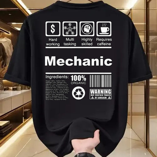 Best Mechanic Life Shirt, Funny Mechanic UnisexT-Shirt/Hoodie/Sweatshirt HLT00 - Mechanic Funny Nutritional Facts - For Mechanics T-Shirt