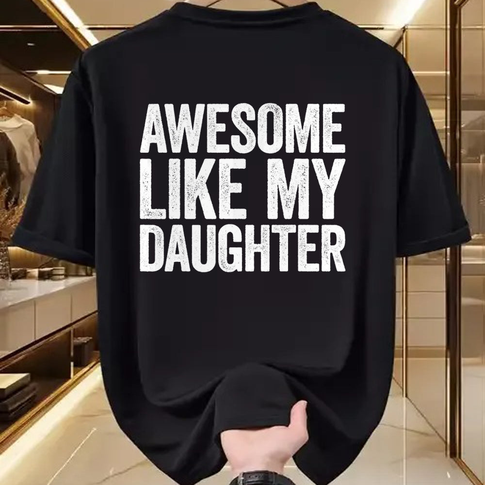 Best Wife Shirt, Wife and Husband Unisex T-Shirt/Hoodie/Sweatshirt HLT00 - Awesome Like My Daughter T-Shirt Dad Fathers Day Shirt T-Shirt