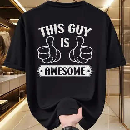 Best Wife Shirt, Wife and Husband Unisex T-Shirt/Hoodie/Sweatshirt HLT00 - This Guy Is Awesome Thumbs Funny Self-Promoting Statement T-Shirt