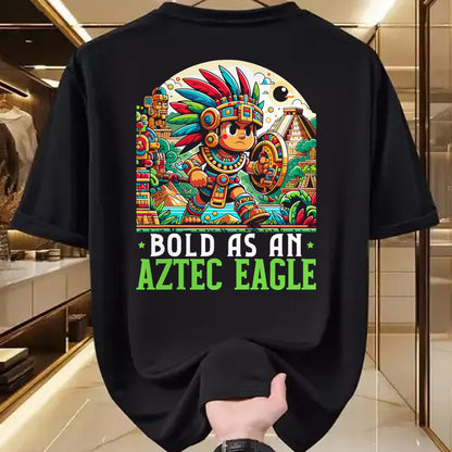 Native American T-Shirts, Vintage Native American Unisex T-Shirt/Hoodie/Sweatshirt HLT00 - Aztec Warrior Mexico Native Mexican Aztec Civilization