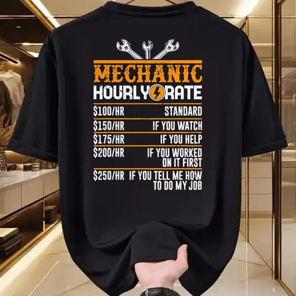 Best Mechanic Life Shirt, Funny Mechanic UnisexT-Shirt/Hoodie/Sweatshirt HLT00 - Best Mechanic Gifts Hourly Rate Mechanics Tees Men's Funny Mechanic T-Shirt Black Small