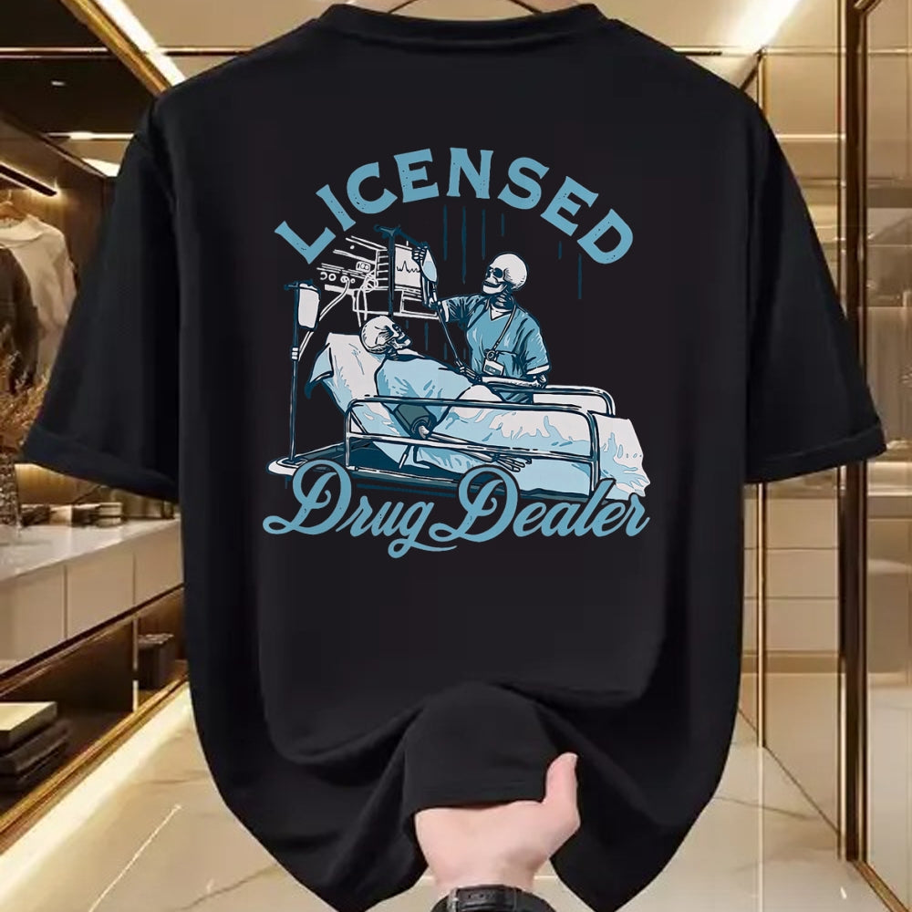 Funny Nurse Shirt, Nurse Unisex T-Shirt/Hoodie/Sweatshirt HLT00 - Licensed Drug Dealer Funny Nurse Doctor Humor Tee T-Shirt