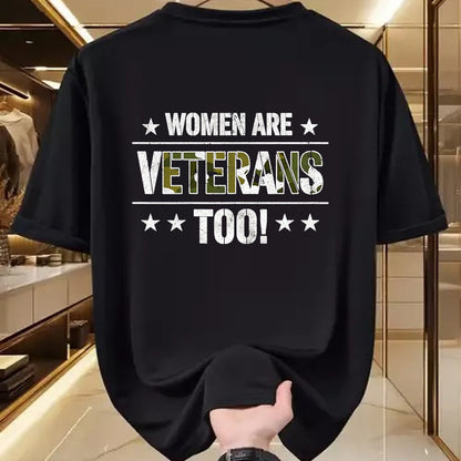 Proud Veteran Shirt, Funny Veteran UnisexT-Shirt/Hoodie/Sweatshirt HLT00 - Women are Veterans Too Proud Female Veteran Soldier Veteran T-Shirt