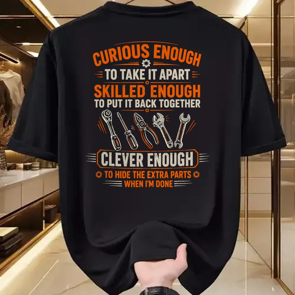 Best Mechanic Life Shirt, Funny Mechanic UnisexT-Shirt/Hoodie/Sweatshirt HLT00 - Mechanic Curious Enough to Take It Apart Car Auto Garage T-Shirt