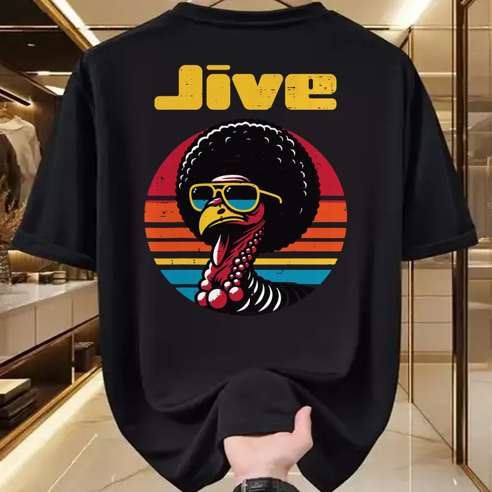 Best Thanksgiving Family Shirt , Funny Thanksgiving UnisexT-Shirt/Hoodie/Sweatshirt HLT00 - Thanksgiving Afro Turkey Jive Vintage 70s Men Women Kids T-Shirt