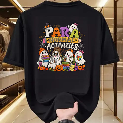 Best Teacher Shirt, Funny Teacher UnisexT-Shirt/Hoodie/Sweatshirt HLT00 - para Normal Activities SPED Teachers Ghost Fall Halloween T-Shirt (2)