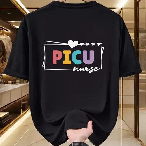 Funny Nurse Shirt, Nurse Unisex T-Shirt/Hoodie/Sweatshirt HLT00 -PICU Nurse Women Pediatric Intensive Care Unit PICU Nurse T-Shirt