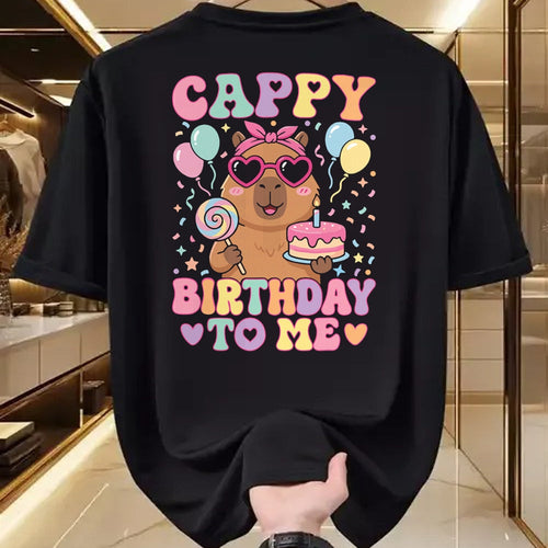 Cute Capybara Shirt, Funny Capybara Unisex T-Shirt/Hoodie/Sweatshirt HLT00 - Funny Capybara Birthday to Me Cute Girls Birthday Capybara T-Shirt