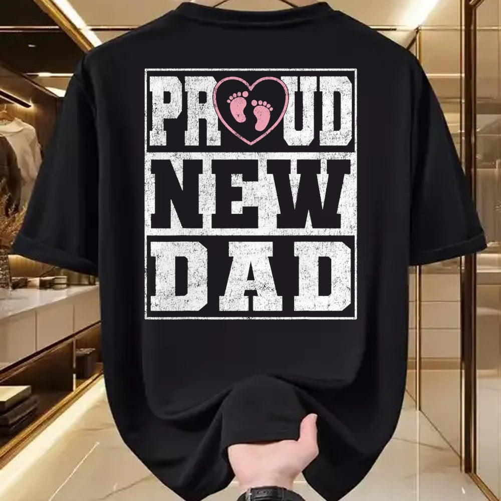 Gift for Dad Shirt, Funny Dad Unisex T-Shirt/Hoodie/Sweatshirt HLT00 – Proud New Dad Girl Baby Announcement Father_s Day T-Shirt