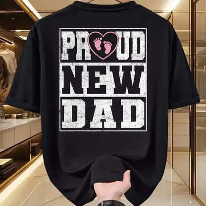 Gift for Dad Shirt, Funny Dad Unisex T-Shirt/Hoodie/Sweatshirt HLT00 – Proud New Dad Girl Baby Announcement Father_s Day T-Shirt