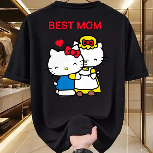 Gift for Mom Shirt, Funny Mom Unisex T-Shirt/Hoodie/Sweatshirt HLT00 - Hello Kitty Mother's Day Best Mom Tee Shirt T-Shirt