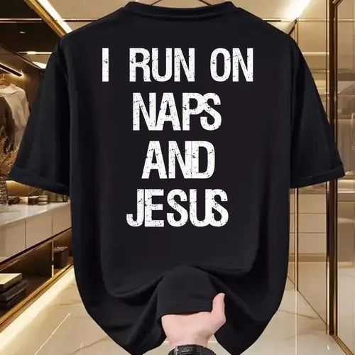 Christian Tee, Christian Faith Unisex T-Shirt/Hoodie/Sweatshirt HLT00 - Funny Run On Nap & Jesus Christ Sayings Christian T-Shirt (2)