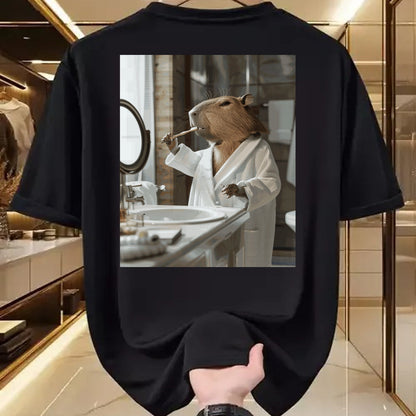 Cute Capybara Shirt, Funny Capybara Unisex T-Shirt/Hoodie/Sweatshirt HLT00 - Funny Graphic Capybara Long Sleeve T-Shirt (11)