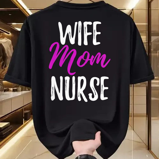 Funny Nurse Shirt, Nurse Unisex T-Shirt/Hoodie/Sweatshirt HLT00 - Wife Mom Nurse T-Shirt Funny Nurse Mom Gift Shirt T-Shirt