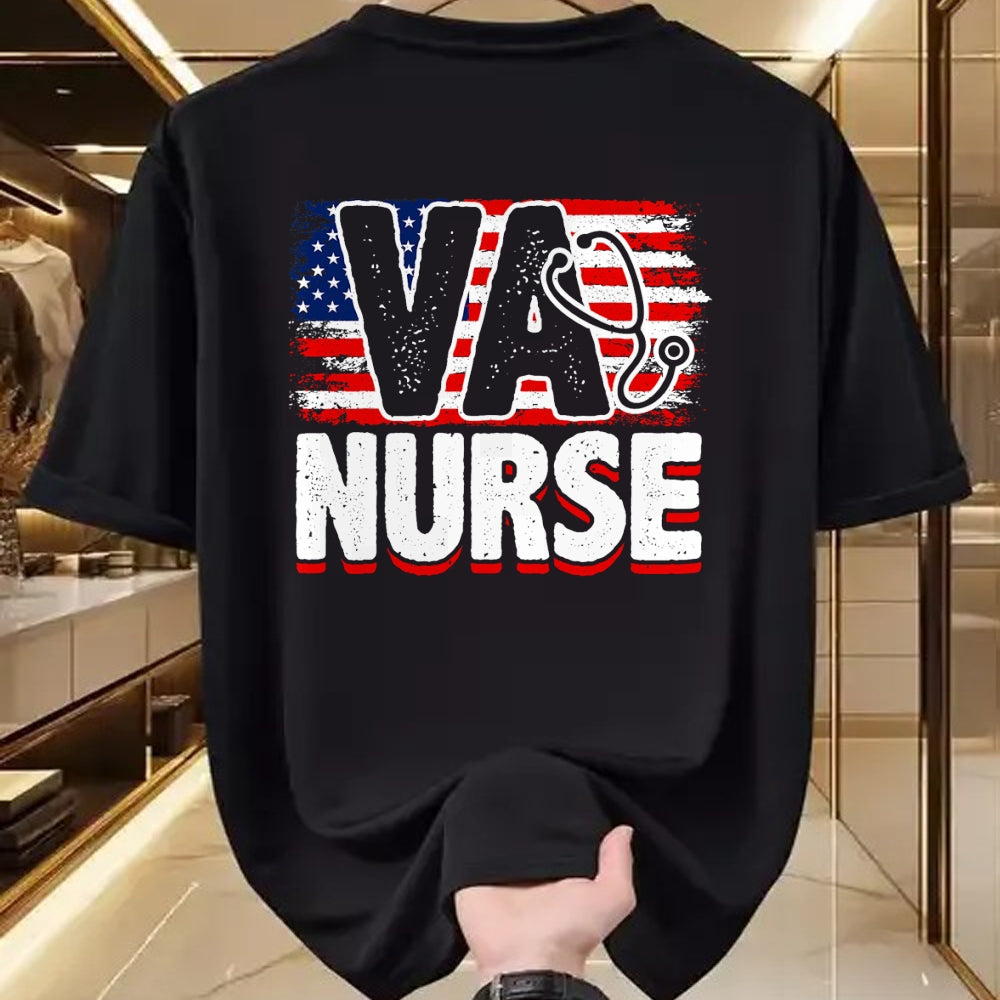 Funny Nurse Shirt, Nurse Unisex T-Shirt/Hoodie/Sweatshirt HLT00 - VA Nurse, Veteran & Patriot Nursing, US Military Nurse T-Shirt