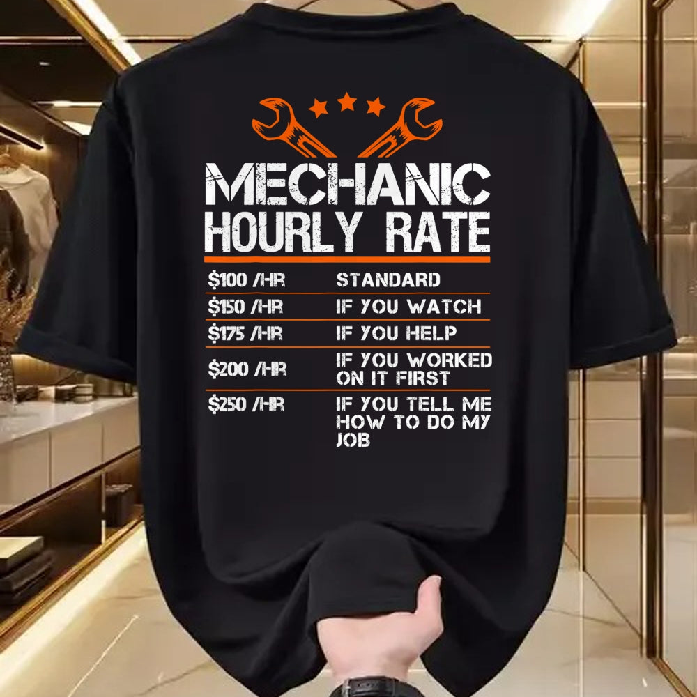 Best Mechanic Life Shirt, Funny Mechanic UnisexT-Shirt/Hoodie/Sweatshirt HLT00 - Funny Mechanic Hourly Rate Auto Car Mechanic Labor Rates T-Shirt