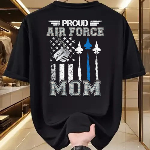 Gift for Mom Shirt, Funny Mom Unisex T-Shirt/Hoodie/Sweatshirt HLT00 - Proud Air Force Mom US Air Force Graduation Mom Gifts T-Shirt