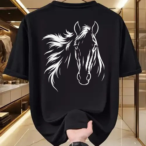 Best Horse Lover Shirt , Funny Horse UnisexT-Shirt/Hoodie/Sweatshirt HLT00 - Cute & Elegant Horse Silhouette Art for Horse Lovers T-Shirt, Men, Black, 3X-Large