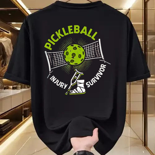 Funny Pickleball Shirt, Pickleball Lover Unisex T-Shirt/Hoodie/Sweatshirt HLT00 - Pickleball Injury Survivor Funny Pickle Sports Player for Seniors T-Shirt