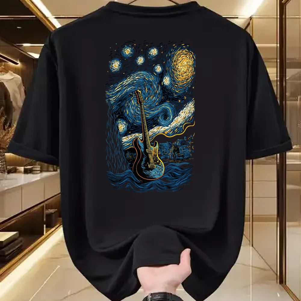 Guitar Lover Shirt, Funny Guitar UnisexT-Shirt/Hoodie/Sweatshirt HLT00 - Starry Guitar Gifts Guitarist Rock Concert Festival Guitar T-Shirt