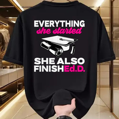Best Doctor Shirt, Funny Doctor UnisexT-Shirt/Hoodie/Sweatshirt HLT00 - Finished.D. Doctorate Graduation Doctor of Education T-Shirt