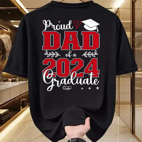 Gift for Dad Shirt, Funny Dad Unisex T-Shirt/Hoodie/Sweatshirt HLT00 – Proud Dad of a class of 2024 graduate for graduation T-Shirt