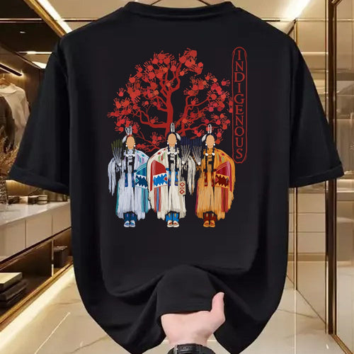 Native American T-Shirts, Vintage Native American Unisex T-Shirt/Hoodie/Sweatshirt HLT00 - Native American Indigenous Red Hand Indian Blood Themed (5)