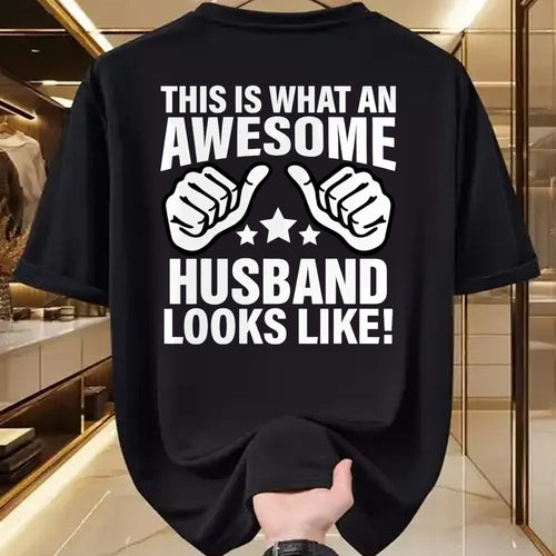 Best Wife Shirt, Wife and Husband Unisex T-Shirt/Hoodie/Sweatshirt HLT00 - This Is What An Awesome Husband Looks Like Cool T-Shirt