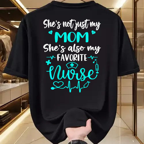 Funny Nurse Shirt, Nurse Unisex T-Shirt/Hoodie/Sweatshirt HLT00 - My Mom Is A Nurse - Proud Nurse Son Daughter RN LPN Family T-Shirt