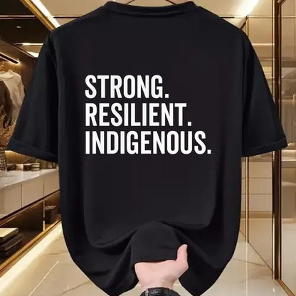 Native American T-Shirts, Vintage Native American Unisex T-Shirt/Hoodie/Sweatshirt HLT00 - Strong - Strong Resilient Indigenous Peoples_ Native Americans_ Day
