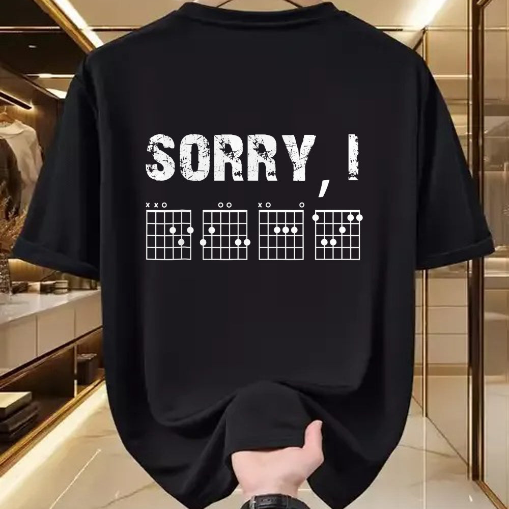 Guitar Lover Shirt, Funny Guitar UnisexT-Shirt/Hoodie/Sweatshirt HLT00 - Sorry I-DGAF Funny Hidden Message Guitar Chords for Lover T-Shirt