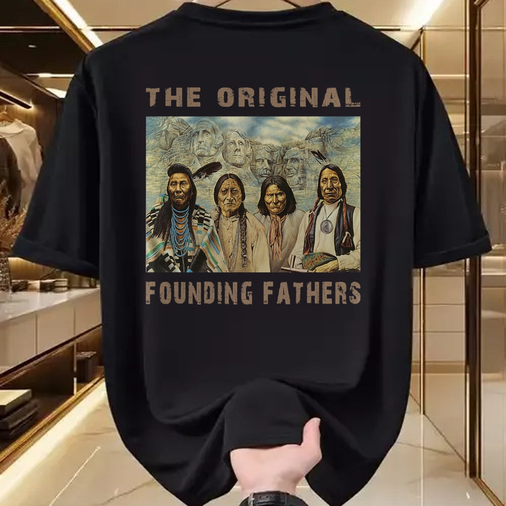 Native American T-Shirts, Vintage Native American Unisex T-Shirt/Hoodie/Sweatshirt HLT00 - Native American Original Founding Fathers