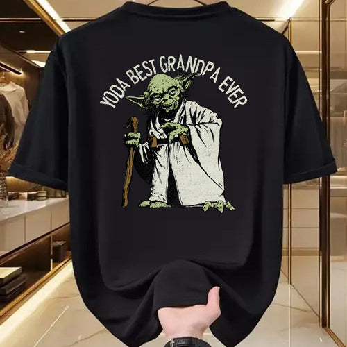 Best Grandpa Shirt, Proud Grandpa Unisex T-Shirt/Hoodie/Sweatshirt HLT00 - Star Wars Yoda Best Grandpa Ever Portrait Disney+ T-Shirt