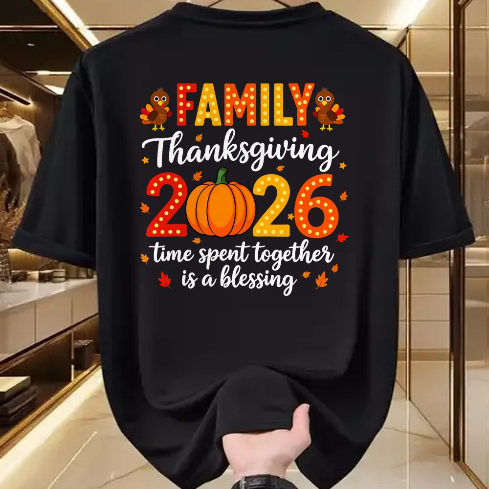 Best Thanksgiving Family Shirt , Funny Thanksgiving UnisexT-Shirt/Hoodie/Sweatshirt HLT00 - Family Thanksgiving 2026 Thanksgiving Crew Turkey Matching T-Shirt (3)