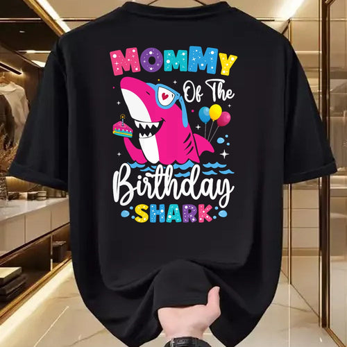 Gift for Mom Shirt, Funny Mom Unisex T-Shirt/Hoodie/Sweatshirt HLT00 - Mommy of the Shark Birthday Mom Matching Family T-Shirt