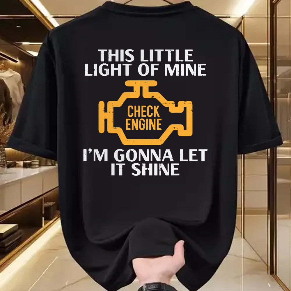 Best Mechanic Life Shirt, Funny Mechanic UnisexT-Shirt/Hoodie/Sweatshirt HLT00 - Check Engine Light Shine Funny Car Auto Mechanic Garage Men T-Shirt