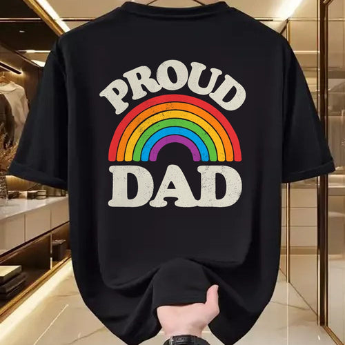 Gift for Dad Shirt, Funny Dad Unisex T-Shirt/Hoodie/Sweatshirt HLT00 – LGBTQ Proud Dad Gay Pride LGBT Ally Rainbow Father_s Day T-Shirt