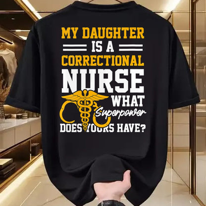 Funny Nurse Shirt, Nurse Unisex T-Shirt/Hoodie/Sweatshirt HLT00 - Womens Correctional Nurse Daughter Nursing RN V-Neck T-Shirt