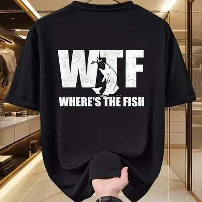 Funny Fishing Shirt, Gift For Fishing Lover Unisex T-Shirt/Hoodie/Sweatshirt HLT00 - WTF Where_s The Fish Men_s Funny Fishing Gifts Fathers Day T-Shirt