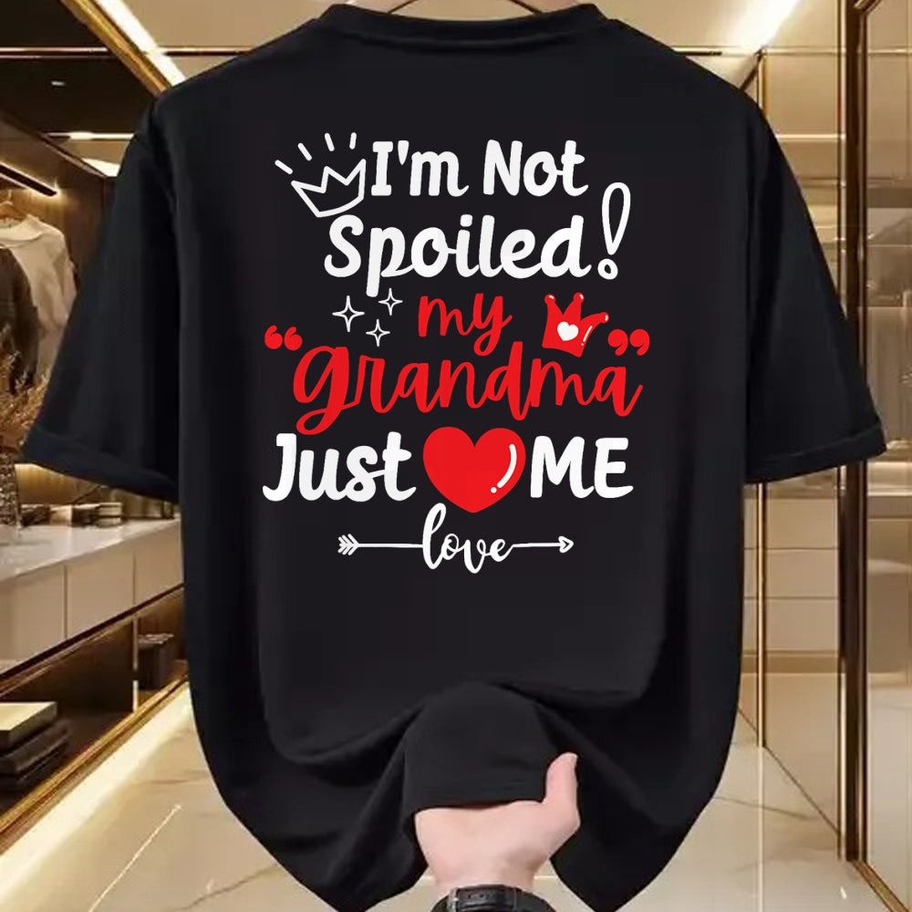 Best Wife Shirt, Wife and Husband Unisex T-Shirt/Hoodie/Sweatshirt HLT00 - I'm Not Spoiled My Grandma Loves Me Cute Child Kids Matching T-Shirt